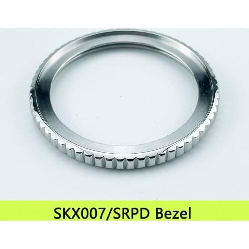 HOT MM300 Style Bezel Silver Polished Finish 316L Stainless Steel Included Gasket Fit For SKX007/SKX009/SRPD
