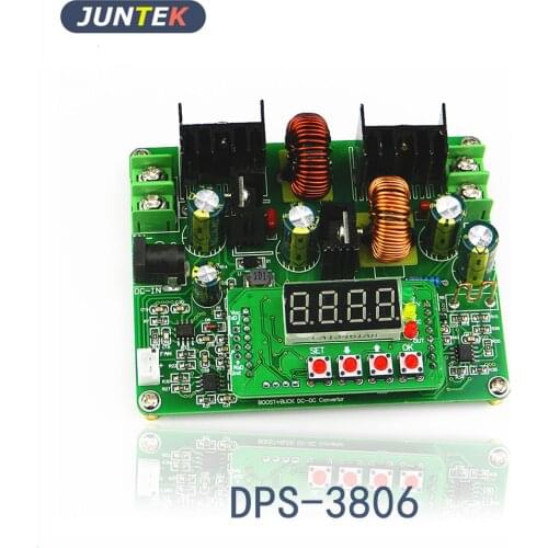 JUNTEK DPS-3806 voltage regulator constant current digital control dc buck-boost power supply module LED driver 0-38V 0-6A