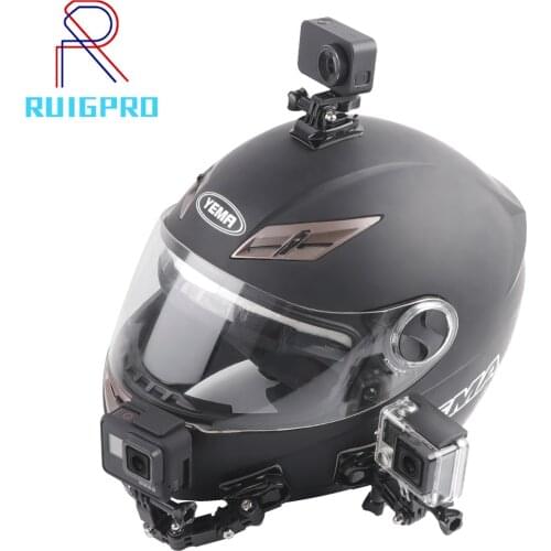 Motorcycle Helmet Mount Curved Adhesive Arm For Xiaomi yi 4K Gopro Hero 9 8 7 6 5 SJCAM sj4000 Eken H9 Action Camera Accessories
