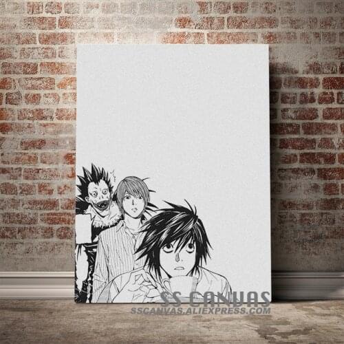 Death Note Kira L Ryuk Anime Canvas Painting Decor Wall Art Pictures Bedroom Study Home Living Room Decoration Prints Poster