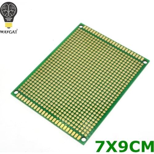 WAVGAT 7X9 cm double-Side Copper prototype pcb 7*9 cm Universal Board for Arduino