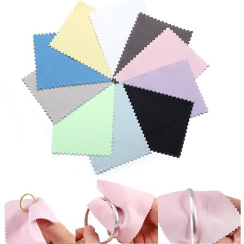 10-50pcs Polish Polishing Cloth Silver Color Cleaning Polishing Cloth Soft Clean Wipe Wiping Cloth For Silver Gold Jewelry Tool
