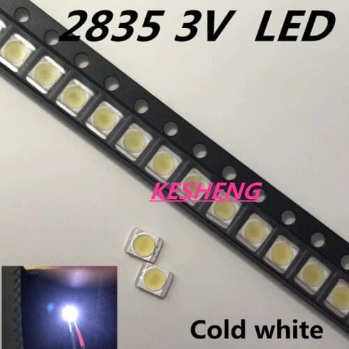 120Pz/Lotto PER LG SMD LED 3528 2835 1 W 3 V Bianco Freddo TV/LCD Retroilluminato