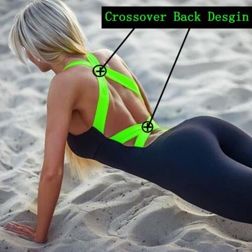 2021 Workout Tracksuit For Women One Piece Sport Clothing Backless Sport Suit Running Tight Dance Sportswear Gym Yoga Women Set