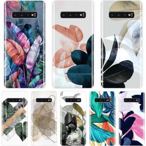 Back Cover For Samsung Galaxy S10 Plus 5G 10E Aesthetic Flower Art Soft Silicone Case For Samsung Galaxy Note 10 Pro Phone Case