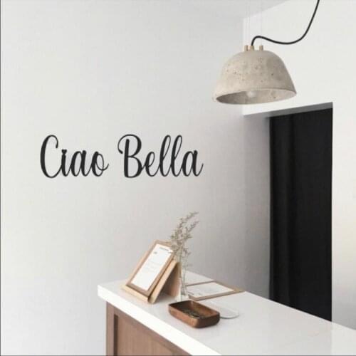 Ciao Bella sign - Metal Wall Art, Metal Wall Sign, Metal Wall Hanging, Kitchen Wall Art, Quote Wall Art, Quote Wall Sign, Metal