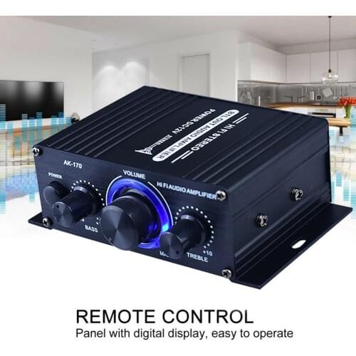 400W Digital Home Power Audio Amplifier Bluetooth Hifi Stereo Subwoofer Music Player Amplificador With RCA Input Remote Control