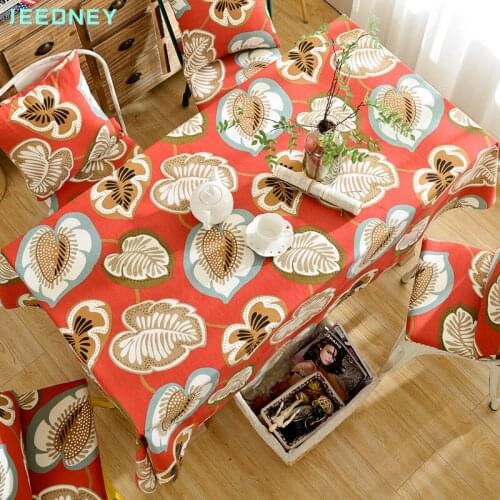 JEEDNEY Linen Tablecloths On The Table