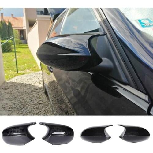 M3 Style 2x Mirror Cover E90 Car Rearview Mirror Cover Cap For BMW E90 E91 PRE-LCI 2005-2007 E92 E93 2006-2009 E80 E81 E87
