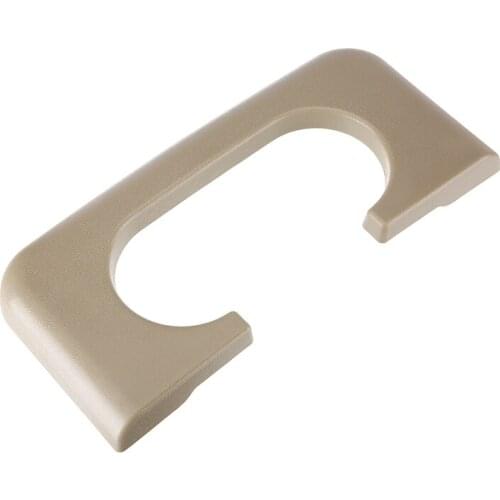 Mayitr 1pc Beige Center Console Cup Holder Dedicated Replacement Auto Centre Console Drink Pad For Ford f250-350 1999 2010