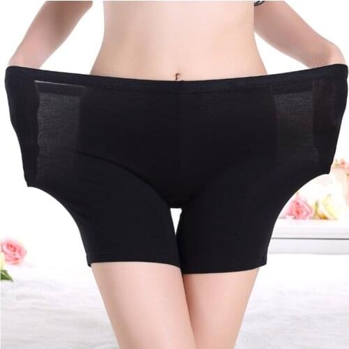 Soft and comfortable cotton material boxer shorts safety pants for women panties plus big size high waist ladies' underwear