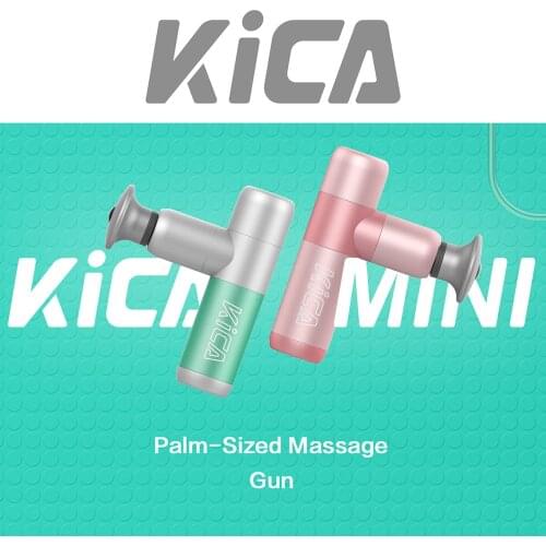 2021 NEW KICA MINI Fascia Gun Electric Body Massage 4 Vibration Speeds Handheld for Fitness Athletes Muscle Pain Relie