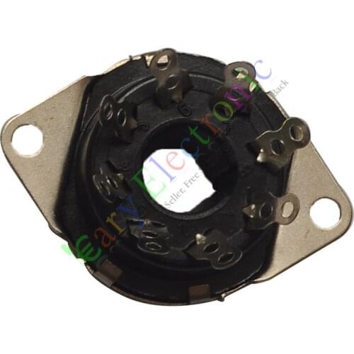 Wholesale and retail 50pc 8pin Bakelite Octal Vacuum tube sockets For KT88 EL34 6P6P 6V6 6N8P radio free shipping