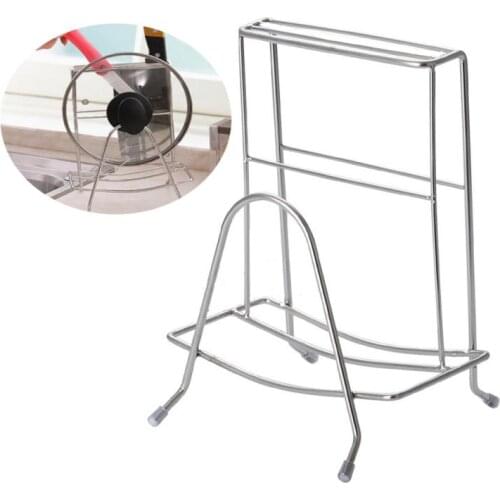 Knife Rests Stainless Steel Pan Pot Cover Lid Rack Stand Cutting Board Holder Stove Organizer Storage Kitchen Accessories Cocina