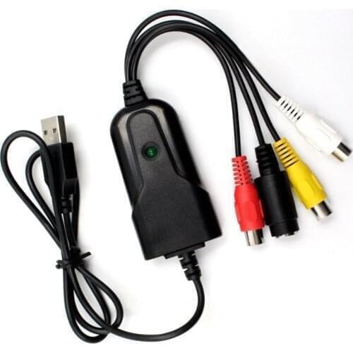 Portable Easy to cap USB2.0 Audio Video Capture Card Adapter VHS To DVD Video Capture Converter For Win7/8/XP/Vist