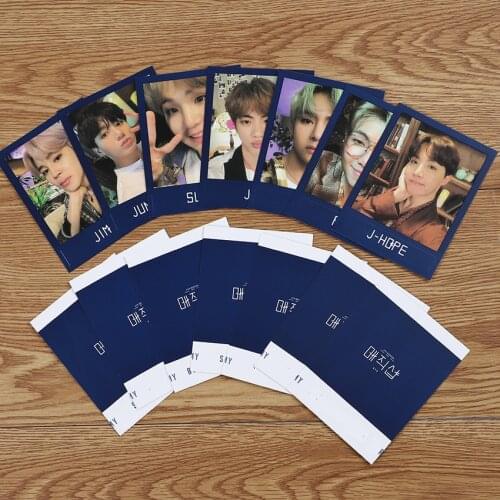 KPOP Bangtan Boys Light Photo Cards Members LOMO Cards Premium Photos 7Pcs Set