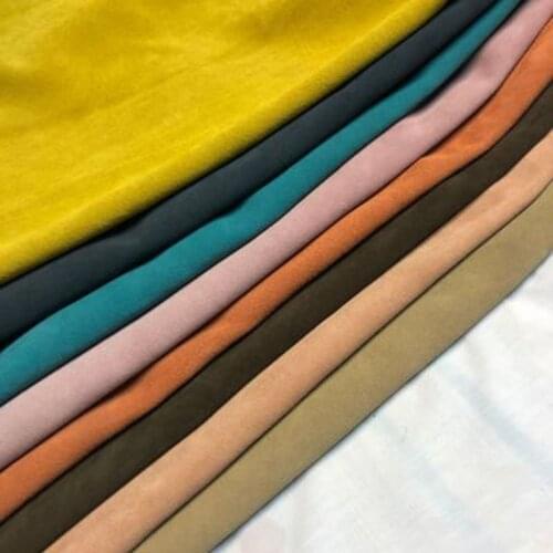 Thick Genuine Cowhide Leather Material Solid Color Natural Real Cow Skin Finished DIY Frosting Suede Fabric For Belt Shoe Bags