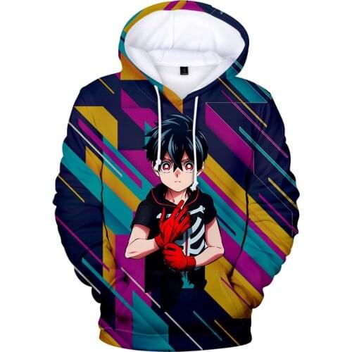 Anime Kemono Jihen Kon 3D Print Hoodies Cosplay Kids Boy Girl Steetwear Hooded Coat Sweatshirt Unisex Casual Pullover Cap Hoodie