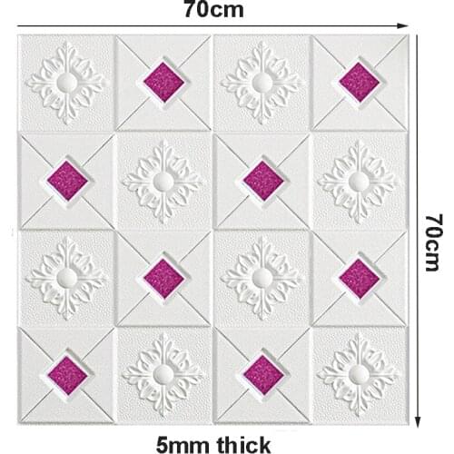 3d three-dimensional foam soundproof self-adhesive stickers wallpaper bedroom background wall ceiling suspended decoration