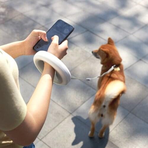 Smart Dog Collars Xiaomi Mengwangxing Pet Traction Rope Dog Automatic Retractable Tractor With Light 2.6m Pet Retractable Belt