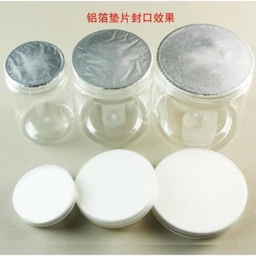 1000pcs 41-45mm Aluminum Foil Seal for Plastic Bottle, Induction Alumunim Foil Pads for PET/PE/PP/HDPE/GAKSET