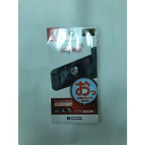 10pcs/lot hd highly transparent protect film for nintendo switch console lcd display screen protector