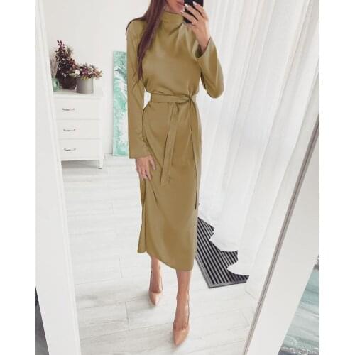 Autumn Dress Women Robe Femme Bandage Pencil Dresses Long Sleeve Dress For Womens Clothing 2021 Casual Spring Vestido De Mujer