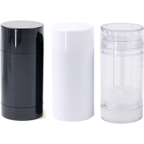 1PC 30g 50g 75g Empty Reusable Deodorant Bottles Twist-Up Tube Refillable Leak-Proof Containers