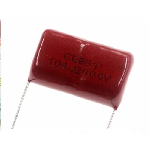 10PCS 0.1uF 2000V 2KV CBB 104 100NF Polypropylene film capacitor pitch 25mm CBB81