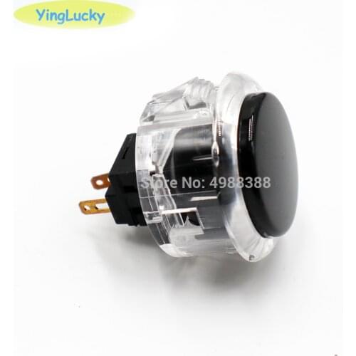 10pcs / lot game accessories transparent Arcade button 30mm button replace SANWA OBSF-30 OBSN-30 OBSC-30 JAMMA "