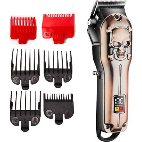 110-240v Kemei Professional Clipper Skull Hair Trimmer Rechargeable Men Hair Shaver Electric Hair Cutting Machine Barber