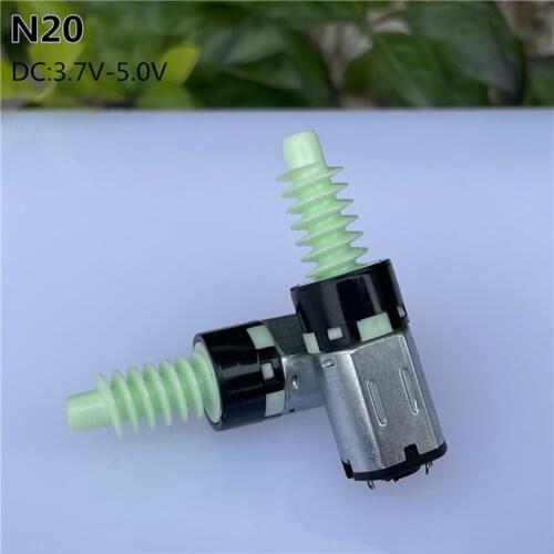 12mm DC 3.7V-5V Micro Mini N20 Planetary Reducer Gear Motor Plastic Worm Shaft Large Torque Car Mobile Phone Bracket Motor