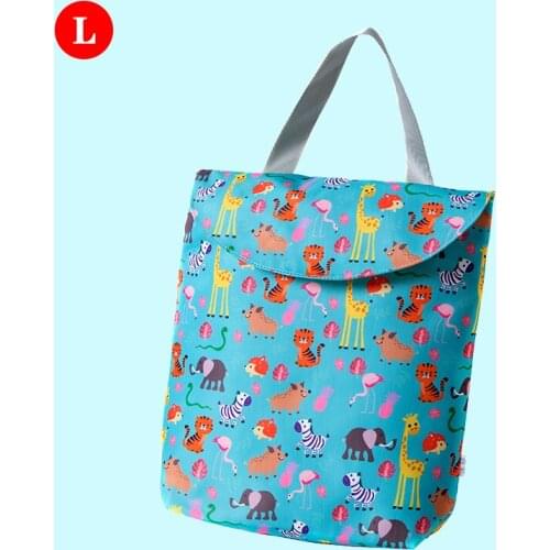 23*28CM Printed Pocket Diaper Bag Waterproof Wet Bag Baby Nappy Bags Pail Liner Laundry Bag for Baby Cloth Diaper Baba Bag