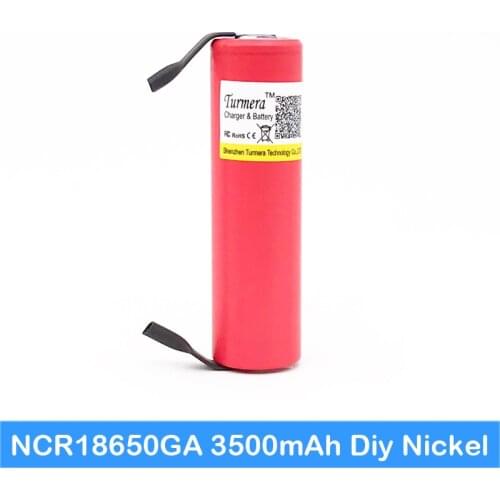 Bike battery 18650 ncr18650ga 3500mah 10A flashlight 18650 battery bike with Diy Nickel for Turmera jun4
