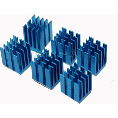 500 Pcs GDT X9 Aluminium Heatsink 9x9x12mm Motherboard DDR VGA RAM Memory IC Chipset Cooler Blue 9mm x 12mm