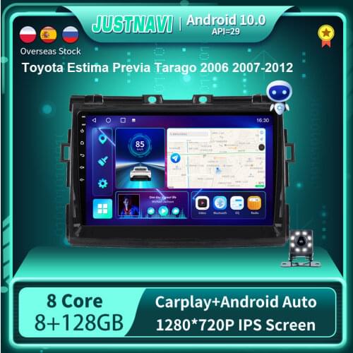 Android 10 Car Radio Video Player For Toyota Estima/PREVIA/Tarago/Canarado 2006-2012 2013-2018 Auto GPS Stereo Carplay Navigator