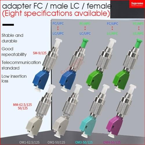 Free shipping LC Female To FC Male Optical Power Meter Visual Fault Locator Fiber Optic Hybrid Adapter simplex Single mode Optic