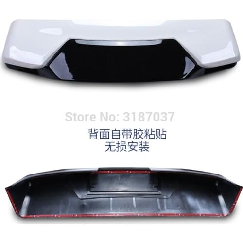 For Toyota Cruiser Prado FJ150 2010-2018 ABS Plastic Black White Color Rear Roof Spoiler Wing Trunk Lip Boot Cover Car Styling