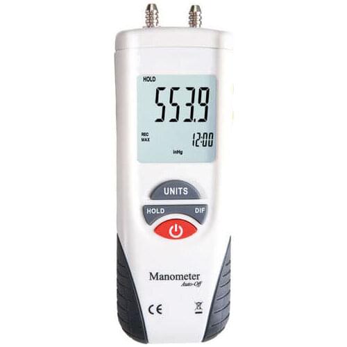 Fast arrival HT1890 Digital Manometer Differential Air Pressure Gauge 13.79kPa