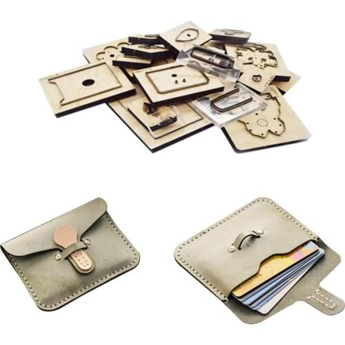 Wood dies cut scrapbooking die cutting card new coin purse card pocket cutting mold with buckle is cute and practical