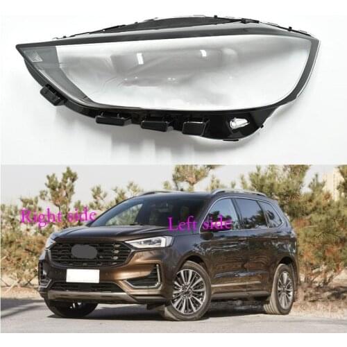 For Ford Edge 2019 2020 Headlight Shell Lamp Shade Transparent Cover Headlight Glass Headlamp Cover
