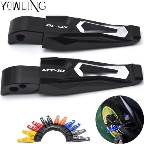 For Yamaha MT-10 MT10 2016 2017 Motorcycle Accessories footrest Pegs Pedals Left and right Passenger Footrests Rear Foot Pegs