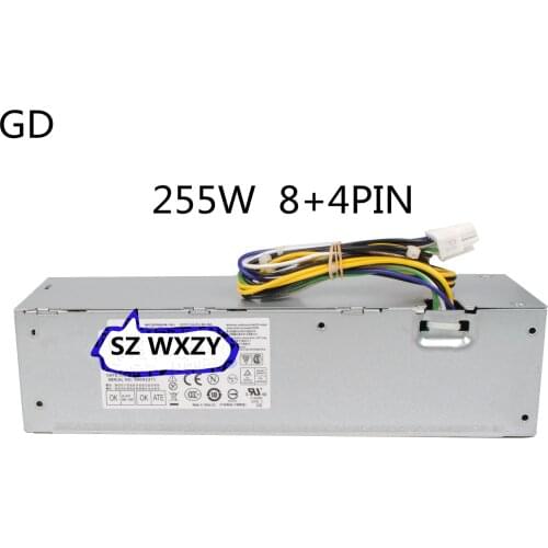 GD NEW Original For DELL 3020 7020 9020 SFF 255W Power Supply PS-3261-2DF L255AS-00 CN-0NT1XP 0NT1XP NT1XP 8pin+4pin
