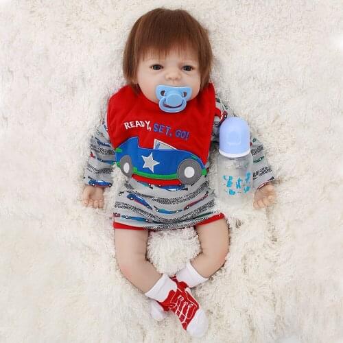 Reborn boy dolls 20"50cm realistic silicone reborn baby doll toy child gift sleeping doll bebes reborn bonecas
