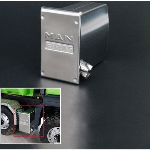 LESU Metal CNC Exhaust Tank for 1/14 DIY TMY MAN RC Tractor Truck Model Car TH05805-SMT3