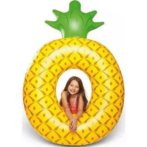 Water inflatable adult pineapple swimming ring life buoy pineapple swimming ring thick environmental protection material