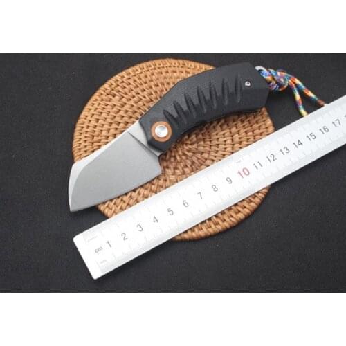 8cr13mov Blade Knife Outdoor Portable Pocket Knife EDC Mini G10 Handle Multi-Function Folding Knife Hiking Small Knife Camping