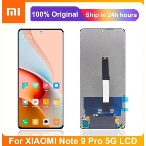 Original 6.67'' Screen for Xiaomi Redmi Note 9 Pro 5G LCD Touch Screen Digitizer Assembly For Redmi Note9pro M2007J17C LCD