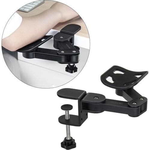 Arm Rest Support for Office Home, Rotating Adjustable Arm Rest Pad, Armrest Extender with Clamp-on, Elbow Cushion Pad