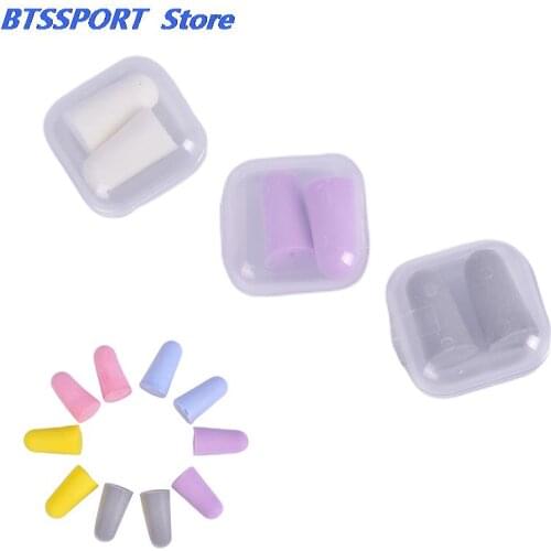 Anti-noise Soft Ear Plugs Sound Insulation Ear Protection Earplugs Sleeping Plugs For Travel Noise Reduction With Plastic Case